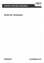 Oki C9650dn C9650 User's Guide (Can French)