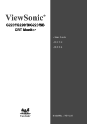 ViewSonic G220F User Guide