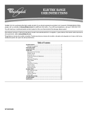 Whirlpool GFE471LVQ Owners Manual