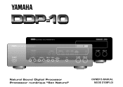 Yamaha DDP-10 Owner's Manual