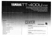 Yamaha TT-400 TT-400 OWNERS MANUAL