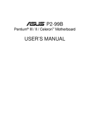 Asus P2-99B P2-99B User Manual