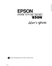 Epson Stylus COLOR 850N User Manual