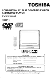 Toshiba MD20FM1 Owners Manual