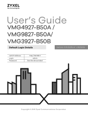 ZyXEL VMG3927-B50B User Guide