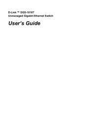 D-Link DGS-1016TG User Guide