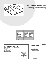 Electrolux RH36WC40GS Wiring Diagram (All Languages)