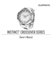 Garmin Instinct Crossover Solar - Tactical Edition Owners Manual