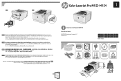 HP Color LaserJet Pro M153-M154 Setup Poster