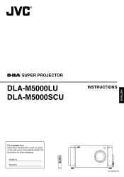 JVC DLA-M5000SCU Instruction Manual