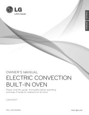LG LSWD305ST Owner's Manual