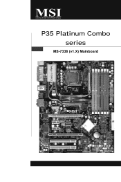 MSI P35 PLATINUM COMBO User Guide