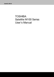 Toshiba Satellite M100-ST5111 User Manual
