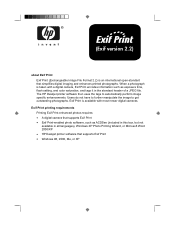 HP Deskjet 5500 HP Deskjet 5550 series printers EXIF Print - (English) Quick Reference Guide