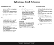 Lexmark OptraImage 443 OptraImage Quick Reference Cards