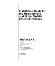 Netgear SW510 Installation Guide