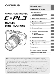 Olympus E-PL3 E-PL3 Manuel d'instructions (Fran栩s)