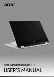 Acer Chromebook Spin 314 CP314-1H User Manual