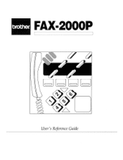 Brother International FAX-2000P Users Manual - English