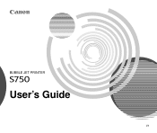 Canon S750 S750 User's Guide