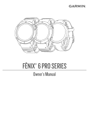 Garmin fenix 6X - Pro Solar Edition Owners Manual