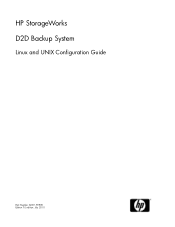 HP StoreOnce D2D4324 HP StorageWorks Linux and UNIX configuration guide for D2D Backup Systems (EJ001-90978, July 2010)