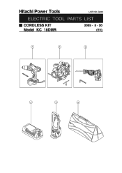 Hitachi KC18DMR Parts List