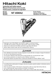 Hitachi NT65MA2 Instruction Manual