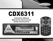 Jensen CDX6311 Instruction Manual