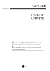 LG L1942TE User Manual