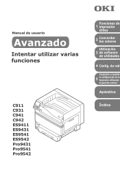 Oki C941dp C911dn/C931dn/C941dn/C942 Advanced Users Manual - Spanish
