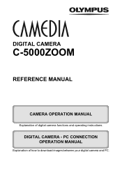 Olympus C5000 C-5000 Zoom Reference Manual (7.0 MB)