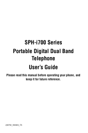 Samsung SPH-I700 User Manual (ENGLISH)