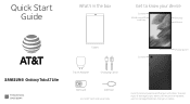 Samsung Galaxy Tab A7 Lite 8.7 ATT Quick Start Guide