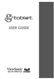ViewSonic gTablet gTablet user guide