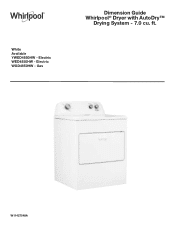 Whirlpool WGD4850H Dimension Guide