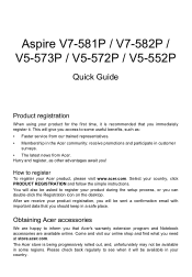 Acer Aspire V5-552G Quick Guide