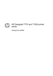 HP DesignJet T700 Users Guide