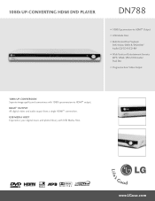 LG DN788 Specification (English)