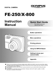 Olympus FE 250 FE-250 Instruction Manual (English)