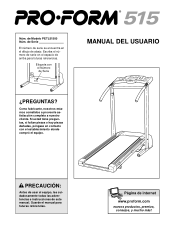 ProForm 515 Spanish Manual