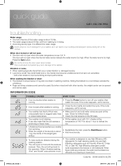 Samsung WF220ANW/XAA Quick Guide (ENGLISH)