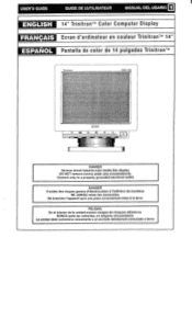 Sony CPD-1425 Users Guide  (primary manual)