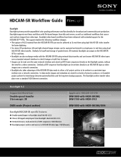 Sony SRW5800/2 Brochure (FilmLight HDCAM SR Workflow Guide)