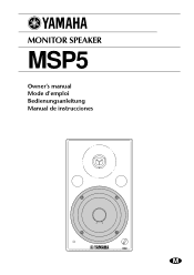 Yamaha MSP5 Owner's Manual