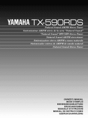 Yamaha TX-590RDS Owner's Manual