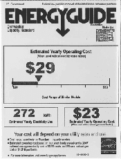 Electrolux EIDW6305GW Energy Guide (English)