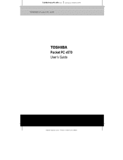 Toshiba e570 User Guide 1