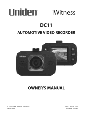 Uniden DC11 English Owner Manual