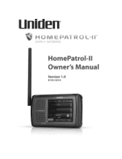 Uniden HomePatrol-II English Owner's Manual